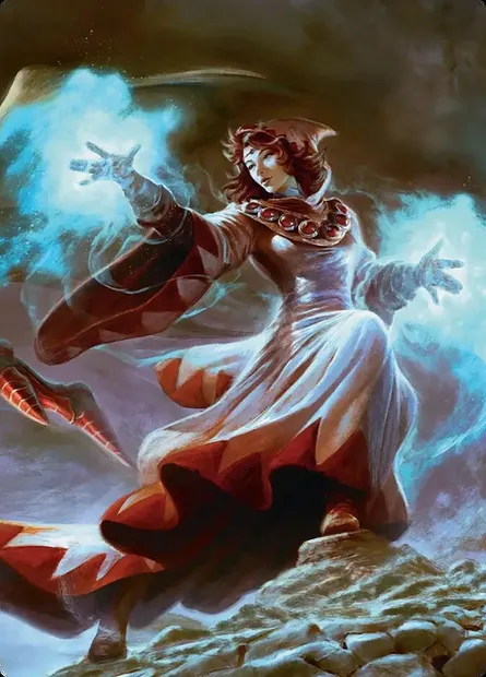 The Destined White Mage // The Destined White Mage, Magic card AFIC 3 — Final Fantasy Scene Box set