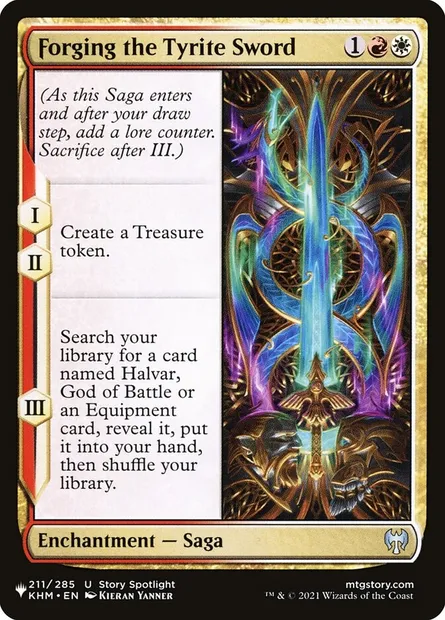 Forging the Tyrite Sword, Magic card PLST KHM-211 — The List set