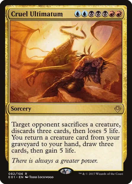 Cruel Ultimatum, Magic card E01 82 — Archenemy: Nicol Bolas set