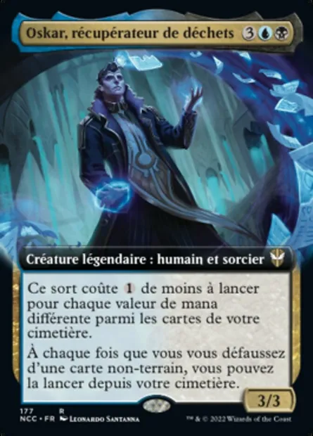 Oskar, récupérateur de déchets, carte Magic NCC 177 — extension New Capenna Commander