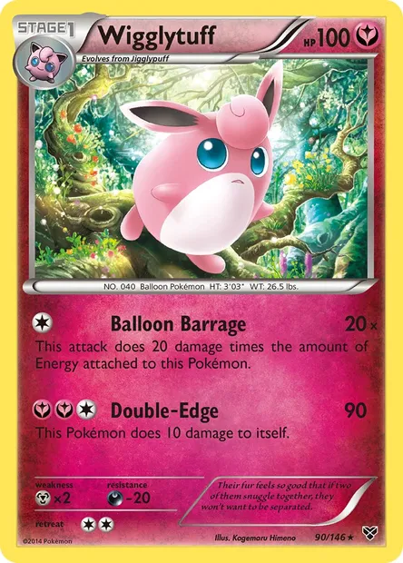 Wigglytuff, Pokémon card XY 90 — XY set