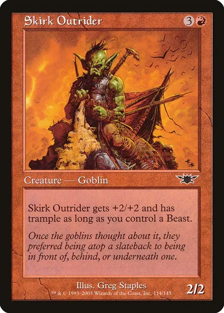 Skirk Outrider, Magic card LGN 114 — Legions set