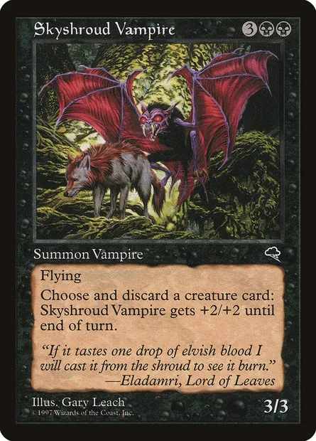 Skyshroud Vampire, Magic card TMP 157 — Tempest set