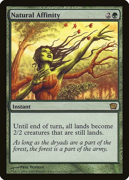 Natural Affinity, Magic card 9ED 256★ — Ninth Edition set