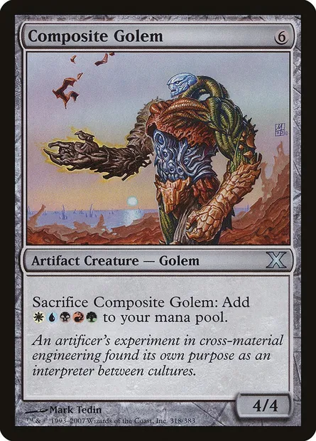 Composite Golem, Magic card 10E 318 — Tenth Edition set