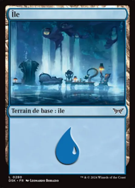 Île, carte Magic DSK 280 — extension Duskmourn: House of Horror