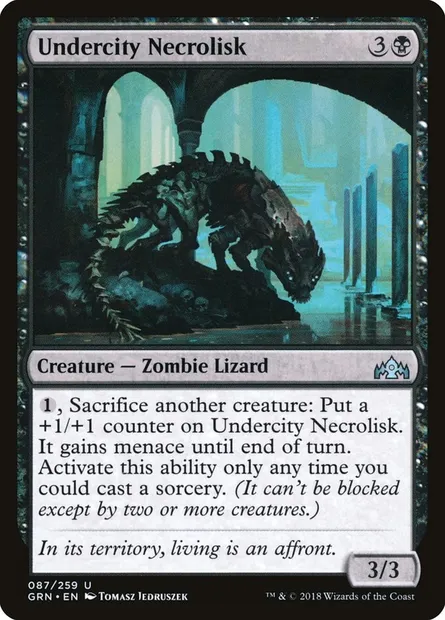 Undercity Necrolisk, Magic card GRN 87 — Guilds of Ravnica set