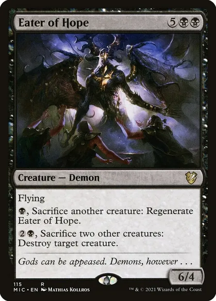 Eater of Hope, Magic card MIC 115 — Midnight Hunt Commander set