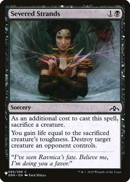 Severed Strands, Magic card PLST GRN-85 — The List set