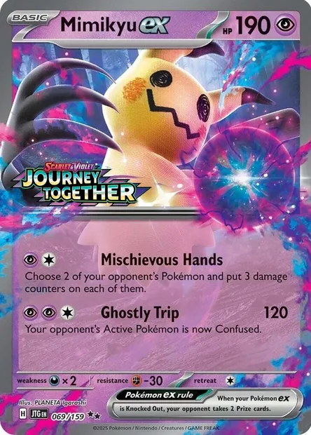 Mimikyu ex, Pokémon card PRE 069 — Prerelease Promos set