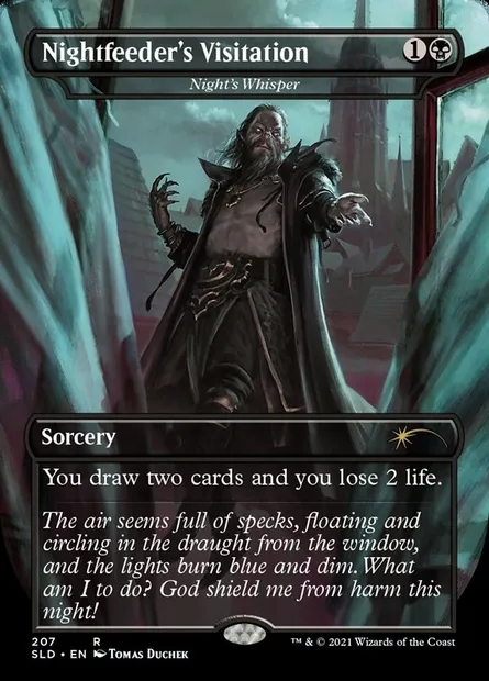Night's Whisper, Magic card SLD 207 — Secret Lair Drop set