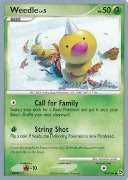 Weedle LV.5, carte Pokémon WCD09 093 — extension World Championship Decks 2009