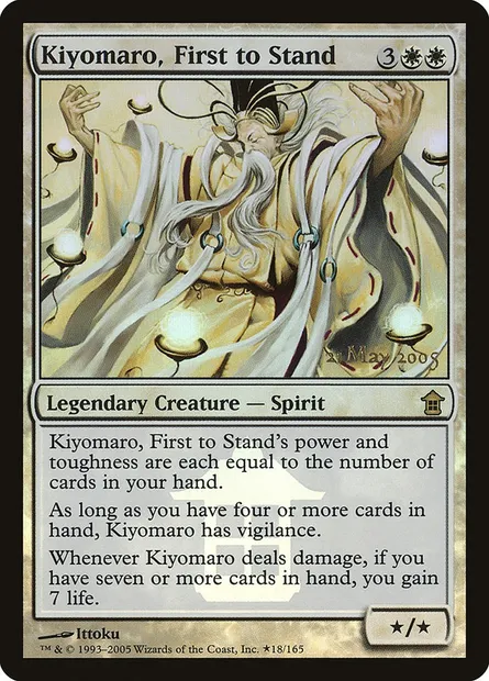 Kiyomaro, First to Stand, Magic card PSOK 18★ — Saviors of Kamigawa Promos set