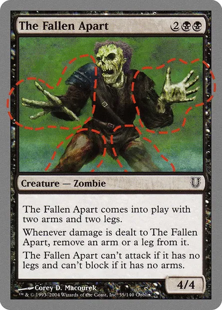 The Fallen Apart, Magic card UNH 55 — Unhinged set
