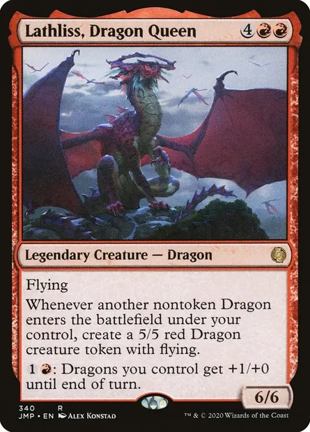 Lathliss, Dragon Queen, Magic card JMP 340 — Jumpstart set