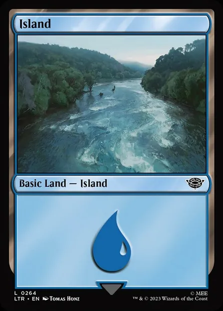 Island, Magic card LTR 264 — The Lord of the Rings: Tales of Middle-earth set