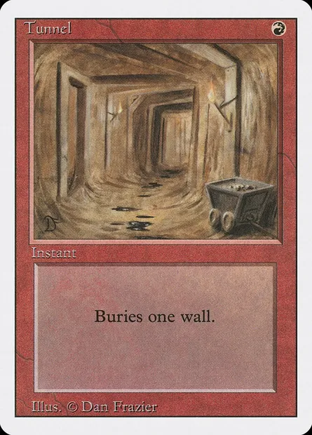 Tunnel, carte Magic 3ED 181 — extension Revised Edition