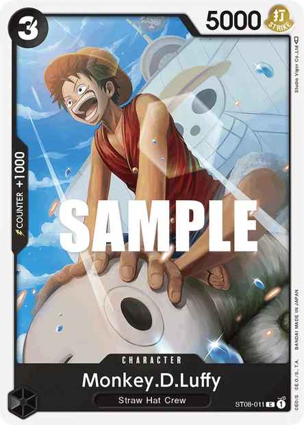 Monkey D. Luffy, carte One Piece ST08-011 — extension Monkey D. Luffy