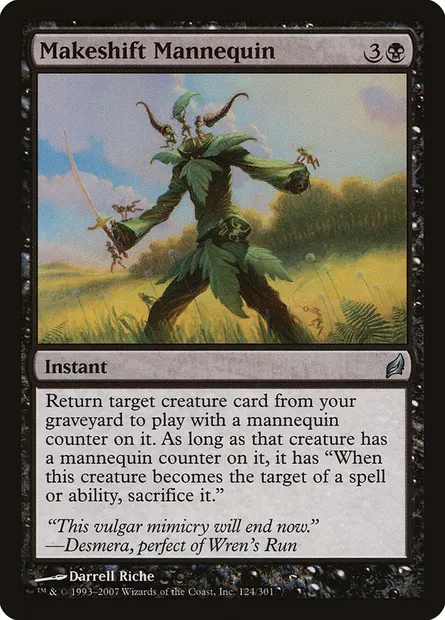 Makeshift Mannequin, Magic card LRW 124 — Lorwyn set
