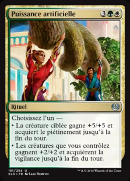 Puissance artificielle, carte Magic KLD 181 — extension Kaladesh