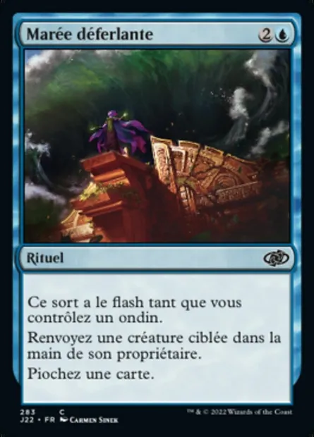 Marée déferlante, carte Magic J22 283 — extension Jumpstart 2022