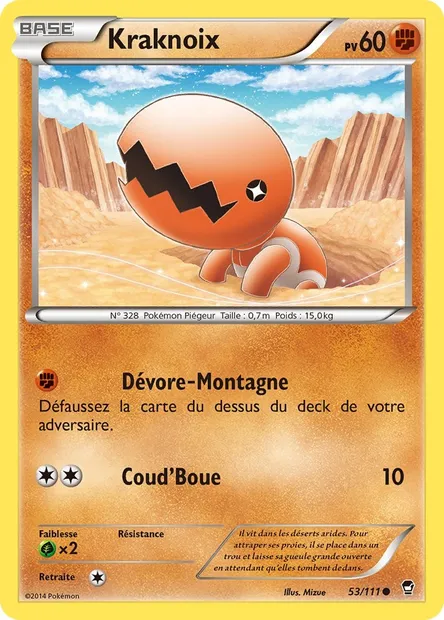 Kraknoix, carte Pokémon FFI 53 — extension Poings Furieux