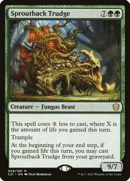 Sproutback Trudge, Magic card C21 68 — Commander 2021 set
