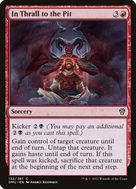In Thrall to the Pit, Magic card DMU 132 — Dominaria United set