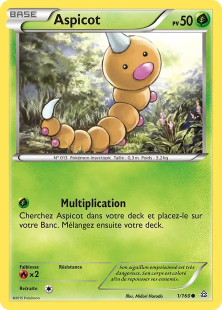 Aspicot, carte Pokémon PRC 1 — extension Primo-Choc