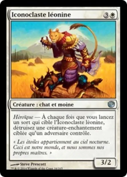 Iconoclaste léonine, carte Magic JOU 16 — extension Incursion dans Nyx