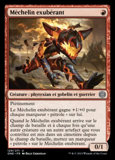 Mèchelin exubérant, carte Magic ONE 129 — extension Tous Phyrexians