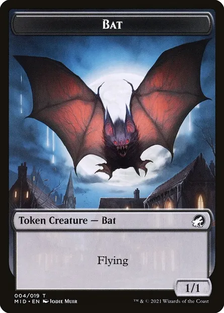 Bat, Magic card TMID 4 — Innistrad: Midnight Hunt Tokens set