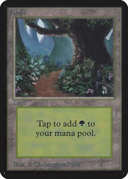 Forest, Magic card LEA 295 — Limited Edition Alpha set