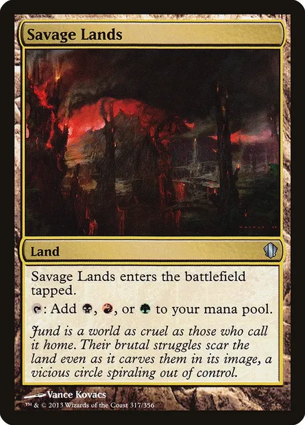 Savage Lands, Magic card C13 317 — Commander 2013 set