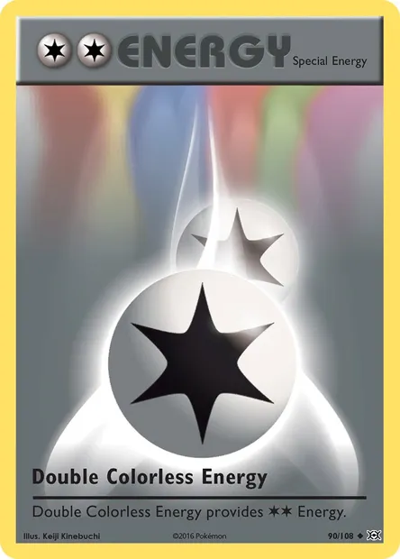 Double Colorless Energy, Pokémon card EVO 90 — Evolutions set