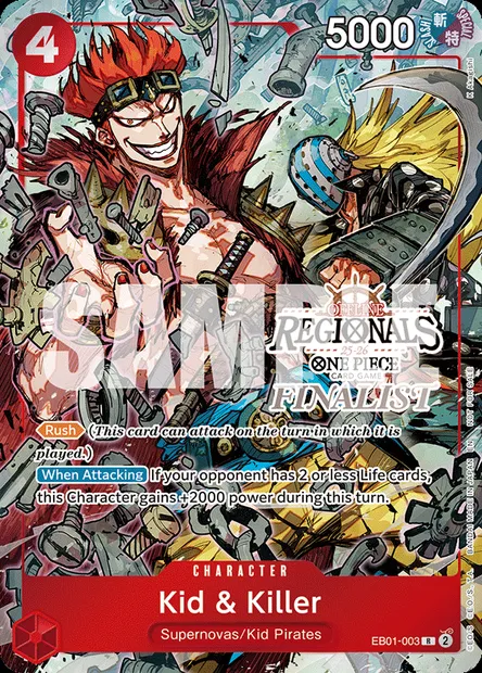 Kid & Killer, One Piece card EB01-003 — MEMORIAL COLLECTION set