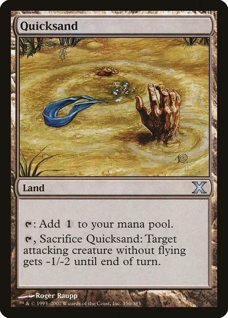 Quicksand, Magic card 10E 356 — Tenth Edition set