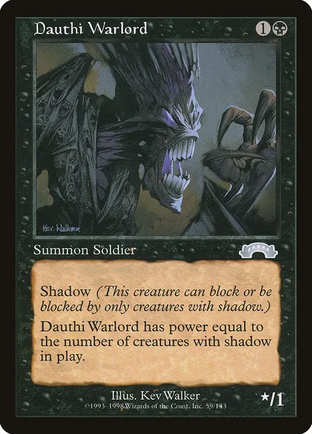 Dauthi Warlord, Magic card EXO 59 — Exodus set