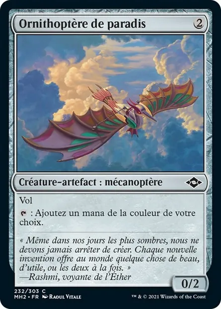 Ornithoptère de paradis, carte Magic MH2 232 — extension Horizons du Modern 2