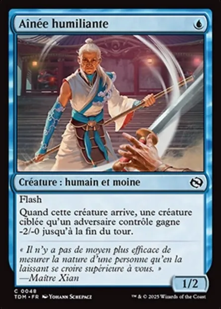 Aînée humiliante, carte Magic TDM 48 — extension Tarkir: Dragonstorm