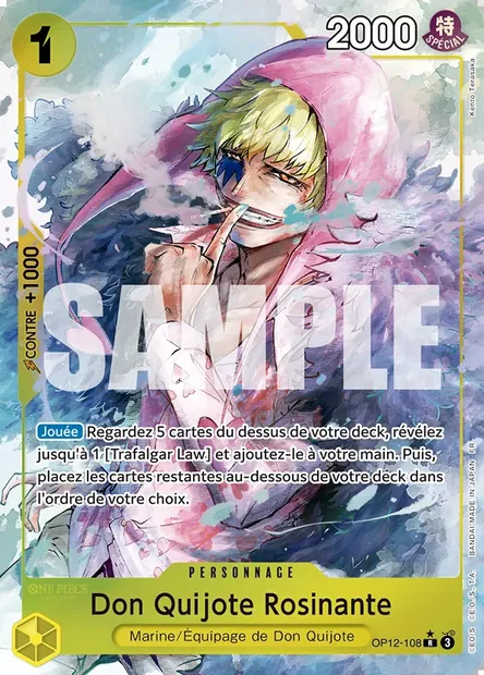 Don Quijote Rosinante, carte One Piece OP12-108 — extension L'HÉRITAGE DU MAÎTRE
