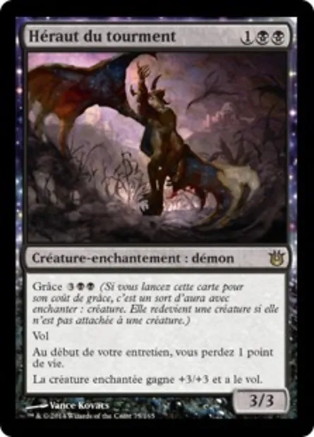 Héraut du tourment, carte Magic BNG 75 — extension Créations divines