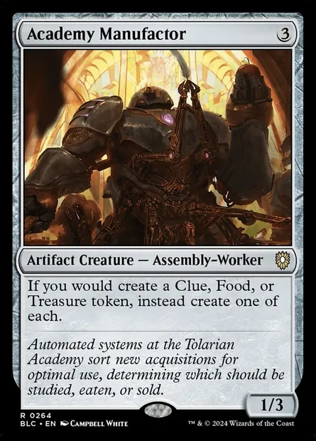 Academy Manufactor, Magic card BLC 264 — Bloomburrow Commander set