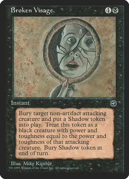 Visage brisé, carte Magic HML 43 — extension Terres Natales