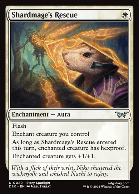 Shardmage's Rescue, Magic card DSK 29 — Duskmourn: House of Horror set