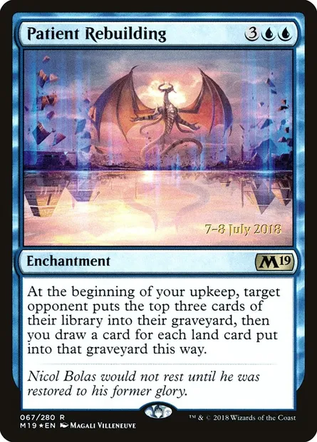 Patient Rebuilding, Magic card PM19 67s — Core Set 2019 Promos set