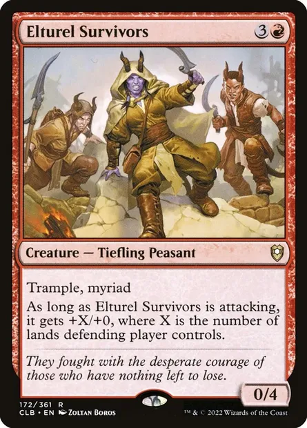 Elturel Survivors, Magic card CLB 172 — Commander Legends: Battle for Baldur's Gate set