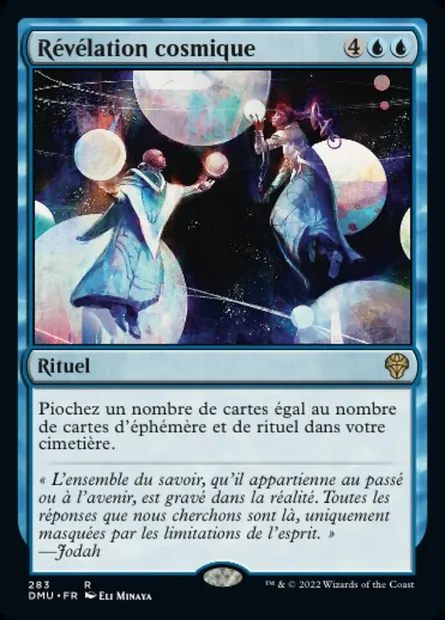 Révélation cosmique, carte Magic DMU 283 — extension Dominaria Uni