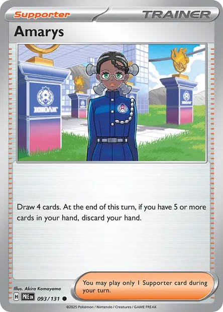 Amarys, Pokémon card PRE 093 — Prismatic Evolutions set