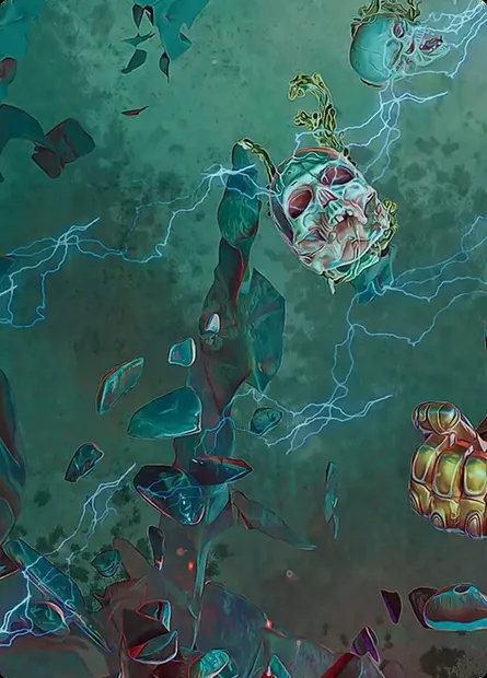 Thanos, the Mad Titan // Thanos, the Mad Titan, Magic card AMSH 4c — Marvel Super Heroes Art Series set